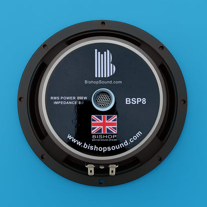 BishopSound 8-inch LF Bass / Mid Range Loudspeaker Driver 500w Program Power 8 ohm Speaker BSP8