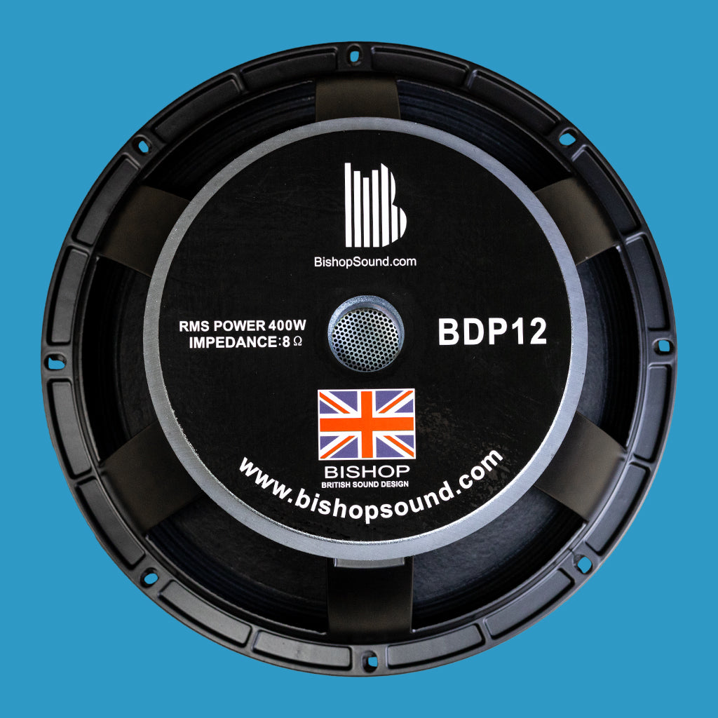 BishopSound 12-inch LF Bass / Mid Range Loudspeaker Driver 1200w Program Power 8 ohm Speaker BDP12