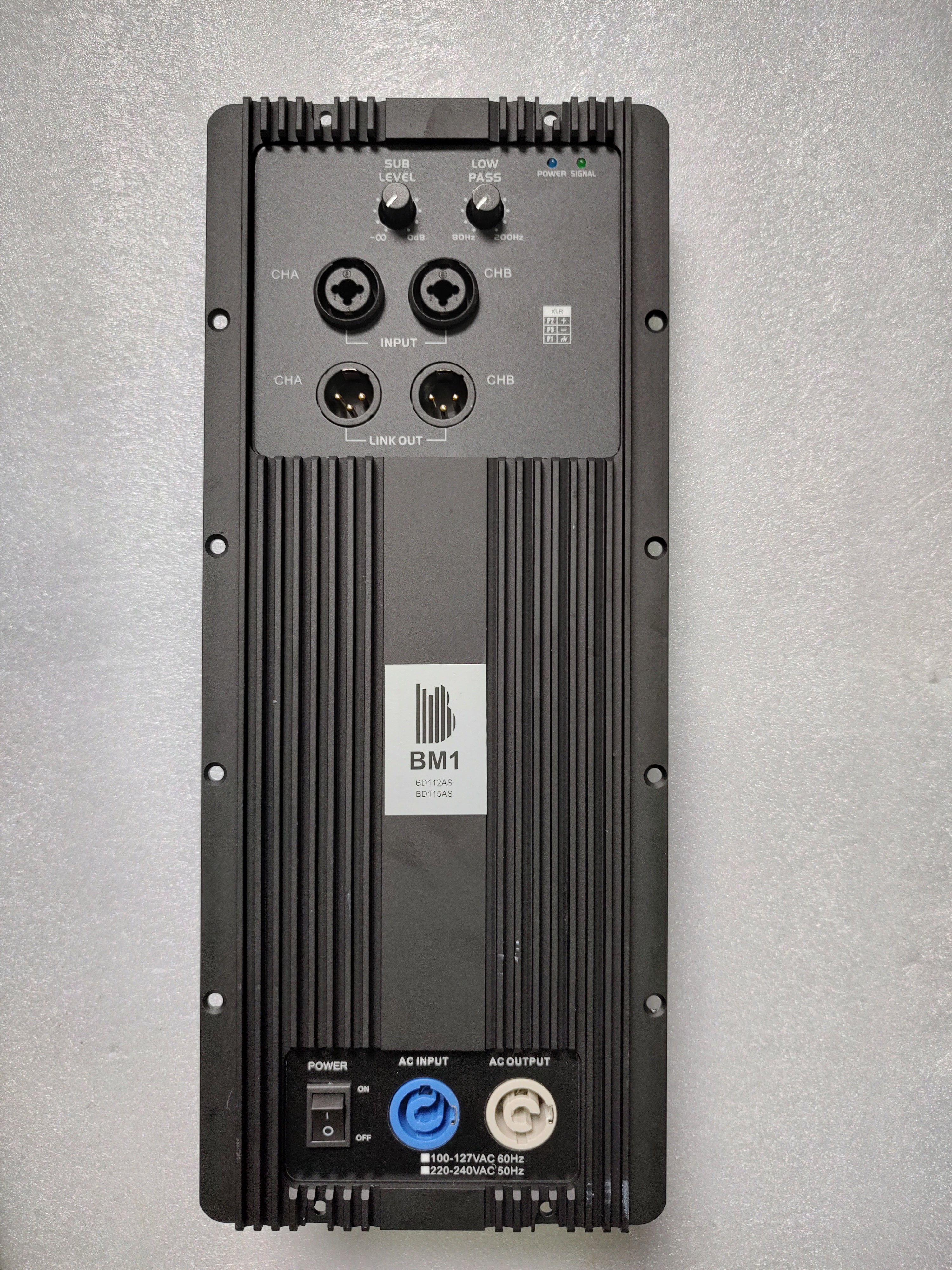 Plate Amplifier For Subwoofer 12" or 15" Active 1000w - BM1