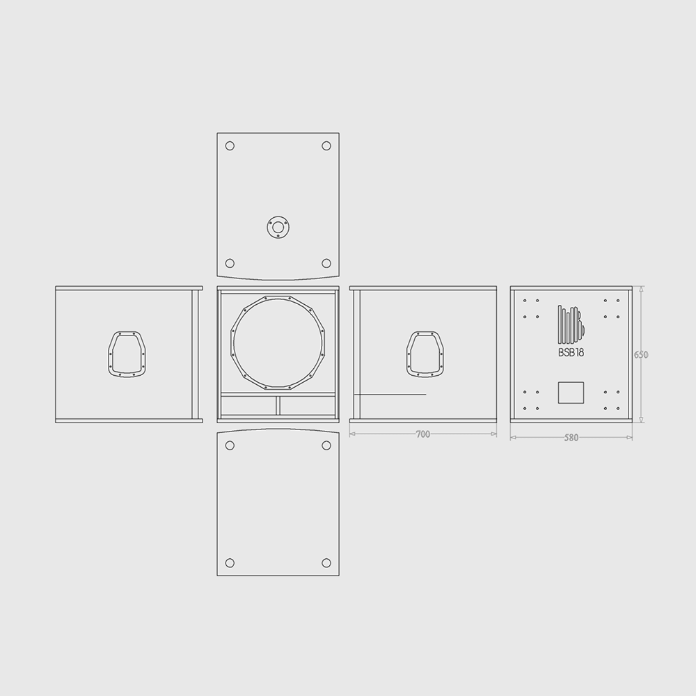 BSB18 BishopSound 18" Passive Subwoofer