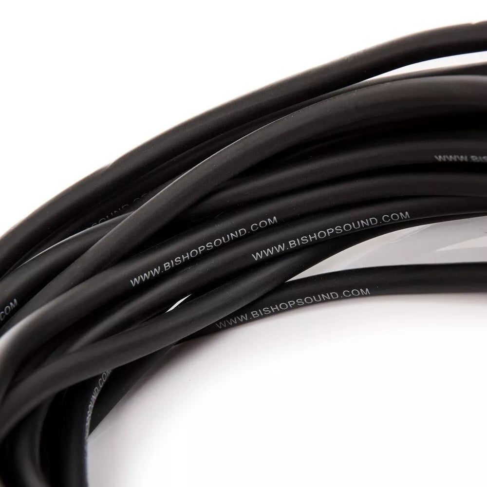 Speaker Cable 2 Core 50m Roll 2.5mm Insulated Black Wire 100v Line 30a - BSC51